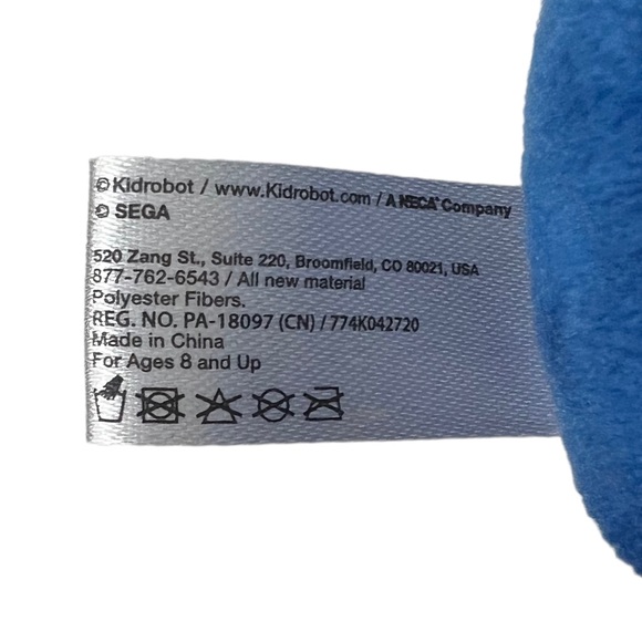 KidRobot Phunny Sonic The Hedgehog Sega Jazwares Nintendo Plush Doll 8” EUC - Picture 7 of 9